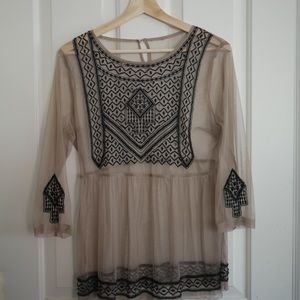 Zara sheer blouse